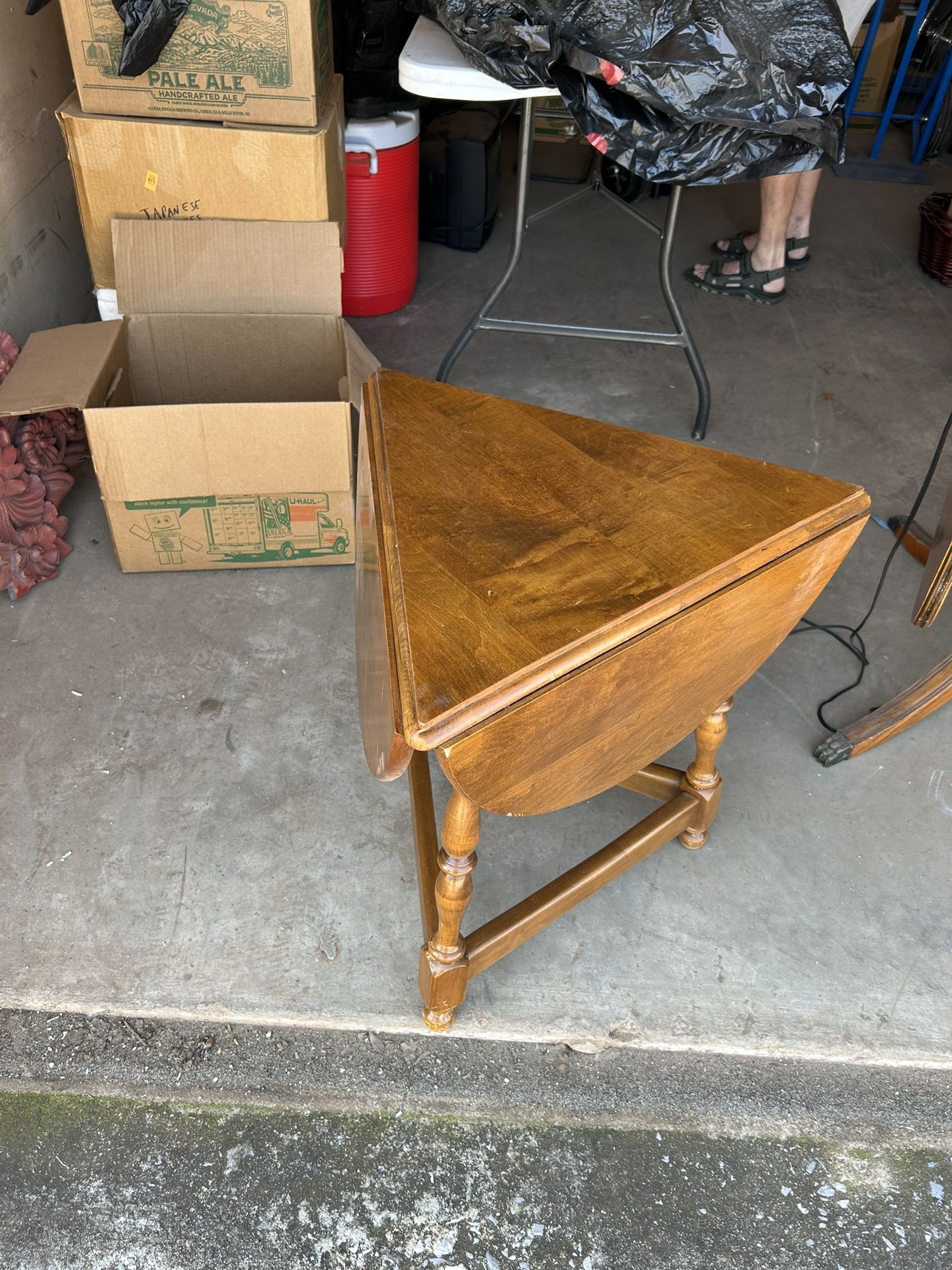 Drop Leaf Maple End Table