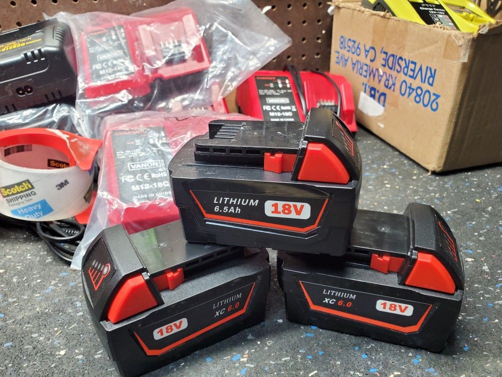 18v Batteries For Milwaukee $25 each