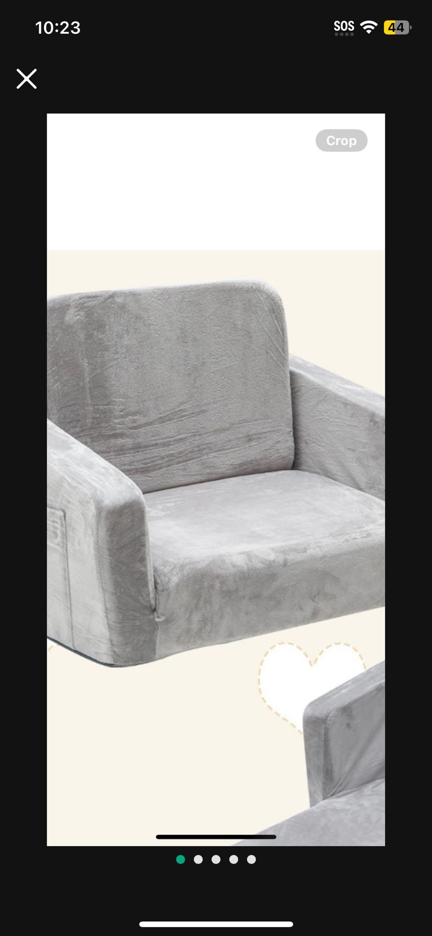 Baby Toddler Couch Sofa Chair Kids Foldable 2-in-1 Toddler Fold Out Couch Bed for Playroom, Pull Out Children Convertible Sofa Chair to Lounger Sleepe