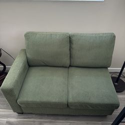 Comfortable Green Loveseat