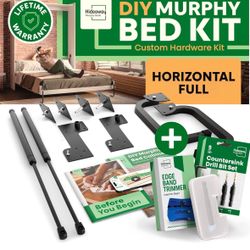 DIY Murphy Bed Kit Full | Murphy Bed Hardware Kit Full for Wall Bed, Cabinet Murphy Bed Full Kit Horizontal, Horizontal Murphy Bed Full Frame, Deluxe 