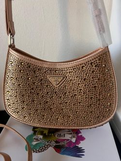 Cleo Satin Bag With Crystals / Luxury Designer Bags / Purse / Belt / Wallet For Man / Cartera De Disenador / Louis / GG / CD