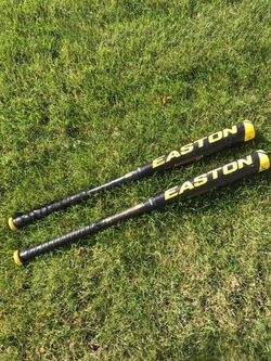 Pair of Easton S1 BBCOR baseball bats 33/30