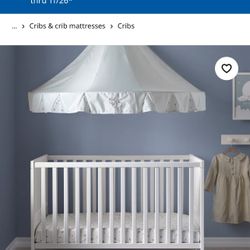 SUNDVIK Crib, white, 27 1/2x52 " RET. $299