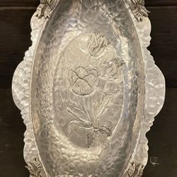 Vintage Aluminum Tray 404
