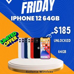 iPhone 12 64 Gb Unlocked And Clean Imei 