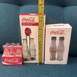 Coca Cola Salt & Pepper Shakers, Miniature Coke Bottles