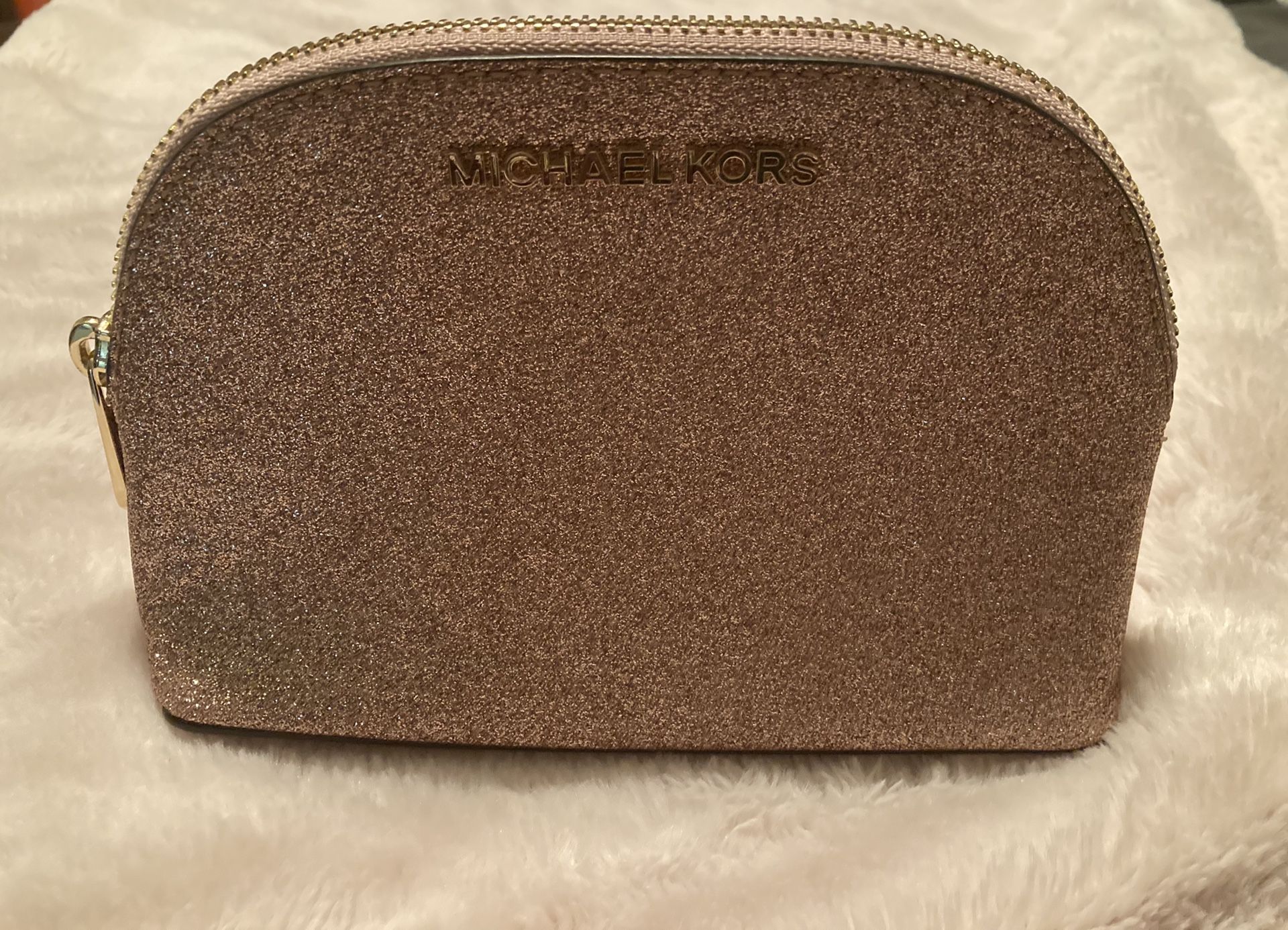 Michael Kors Rose Gold Cosmetic Bag 