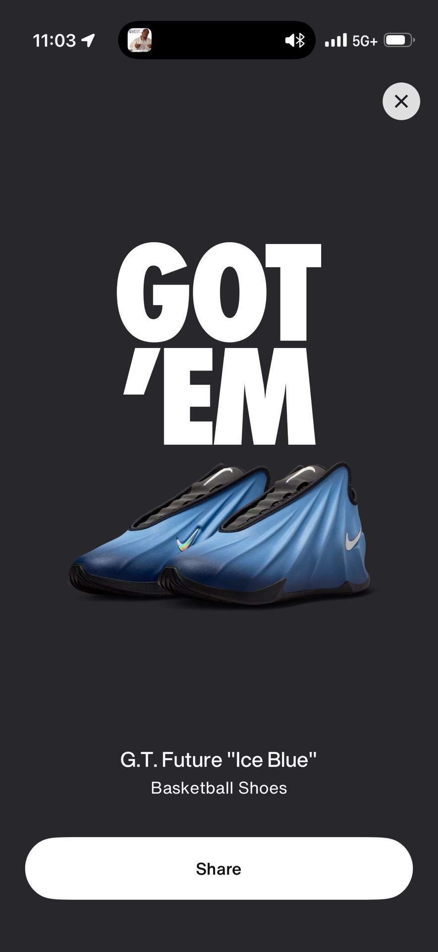 Wale/ Nike G.T. Future “Ice Blue”