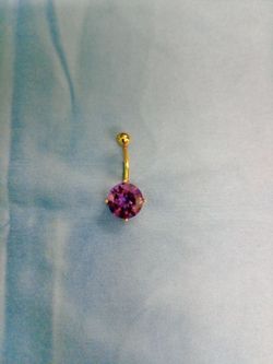 Belly ring 14k gold body piercing jewelry