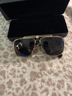 Versace Aviator Sunglasses Gold Frame