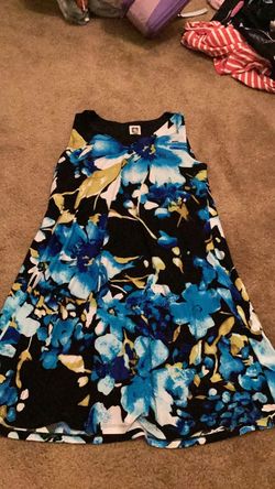 Floral Sleeveless Swing Dress, New, Medium, Anne Klein