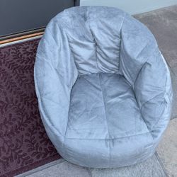 Gray Bean Bag Chair 