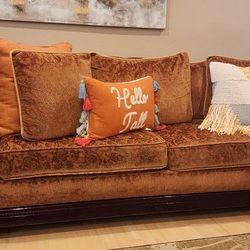 Fabric Sofa-bed  And Loveseat For 200 Both