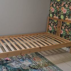  IKEA Twin Bed Frame + 6-inch Mattress

