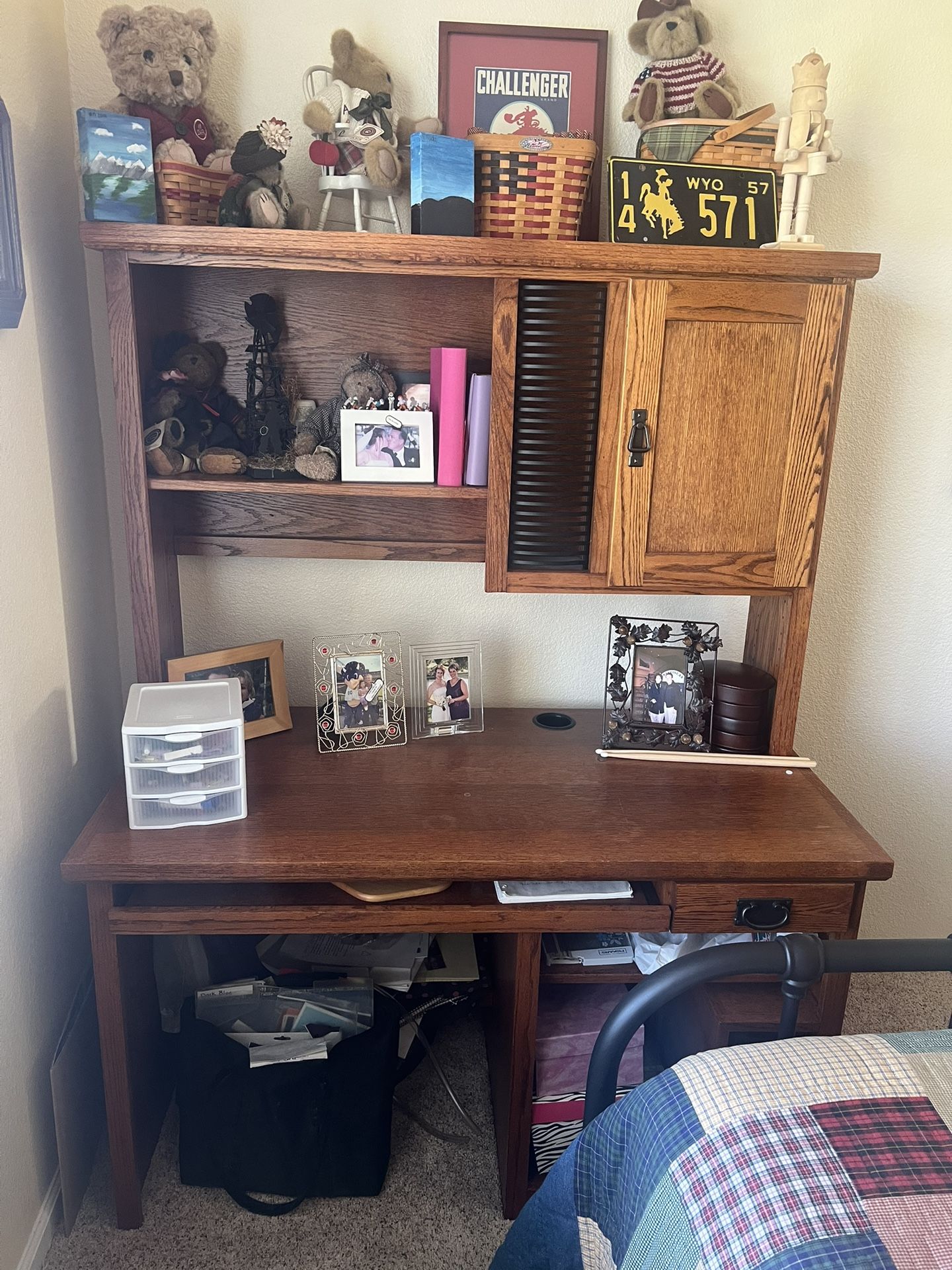 Desk With Shelves