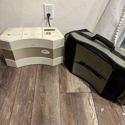 Bose Acoustic Wave Music System CD-3000 AM/FM CD Player W/ Carrying Case Tested