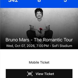 Bruno Mars Concert Tickets