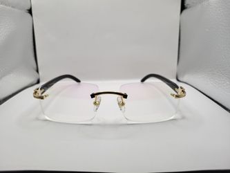 Cartier Rimless Glasses(Clear)Buffs