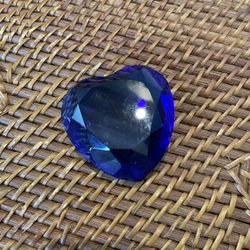 Heart Shaped Glass Paperweight