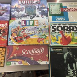 9 Games-Each $10 Except For Vintage Dominos Which Are $5- Take All As Group For $60-Thats $6.50 A Game