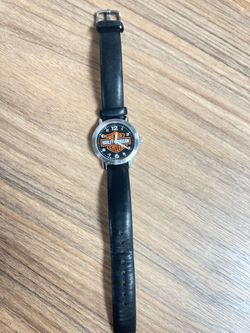 2007 HARLEY DAVIDSON BULOVA LEATHER  WATCH