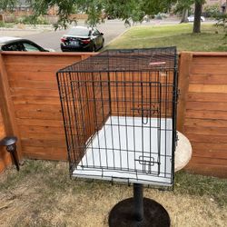 Double Door Folding Wire Dog Crate