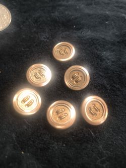 Bright uniform buttons