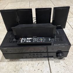 Yamaha 5.1 Receiver (Bluetooth) And Sony Speakers 