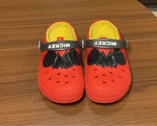 Mickey Mouse Crocs Clogs with Fleece Lining