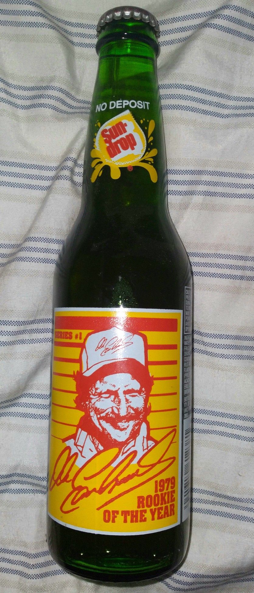 New Unopened Vintage Dale Earnhardt 1979 Rookie Of The Year Nascar Sun Drop Bottle