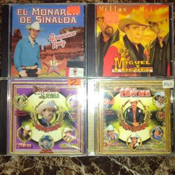 Lote De 4 Cds Norteños Y De Corridos
