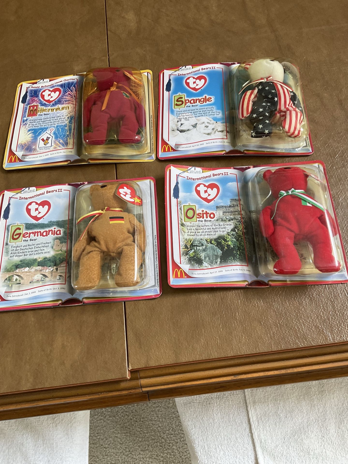 McDonald’s TY International beanie babies