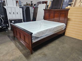 Queen bed and mattress