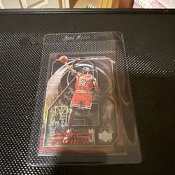 1999-00 Upper Deck MICHAEL JORDAN Higher Power #MJ8 REFRACTOR HOLO 🔥RARE SSP