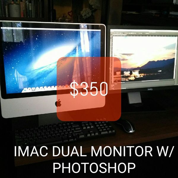 Imac With 22 Dell Dual Monitor And Photoshop For Sale In El Paso Tx Offerup