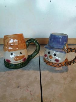 Snow man mugs