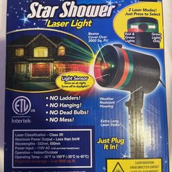 New in Box STAR SHOWER Laser Light As Seen on TV Thousands of Laser Lights!