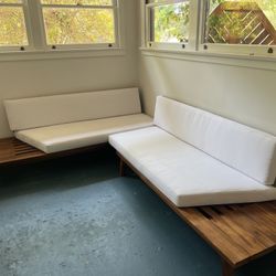 Solid Wood Minimalist Couch