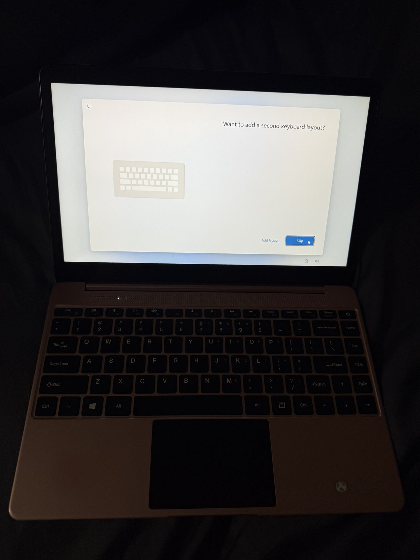 Rose gold Gateway Laptop