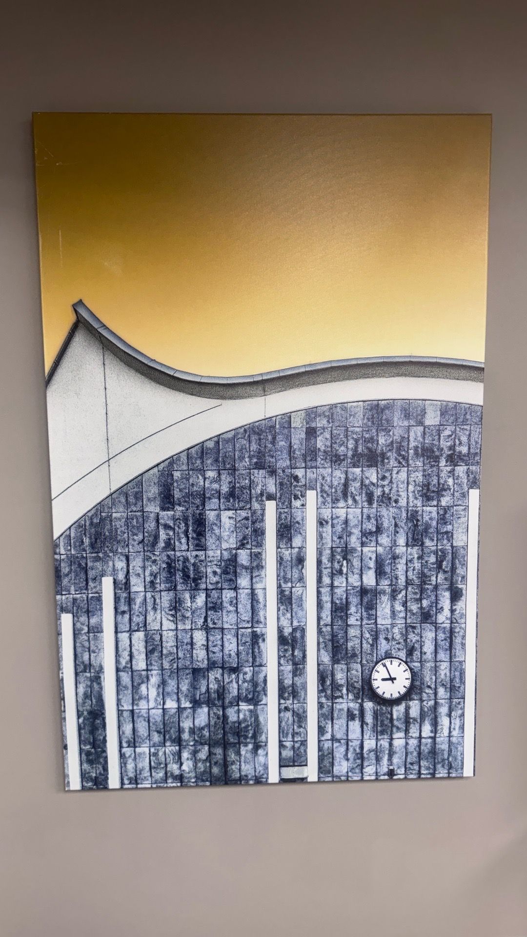 Large Canvased Wall Painting - Abstract