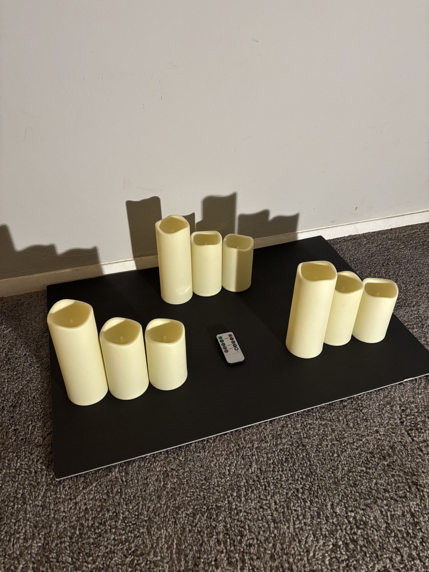 Three Sets Of Battery Operating Candles With Remote