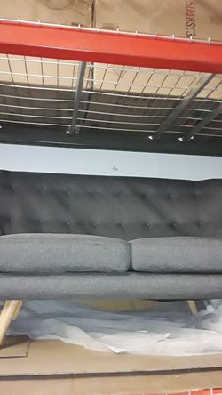 Grey sofa couch