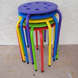 Brand New Five Stackable Kids Stools 