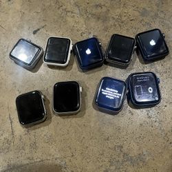 Lot of 9 Apple Watches – Series 1 to 7 – GPS + LTE – Great Condition