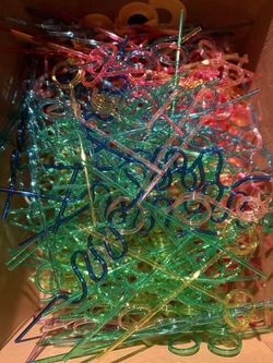 Big box of silly straws. Not sure how many