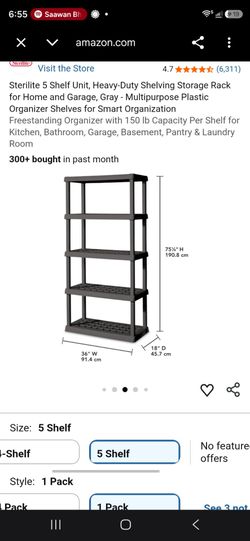 Steralite heavy duty shelf