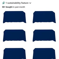 Navy Blue Square Table Covers 