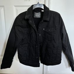 Black Levi Denim Jacket Size XL
