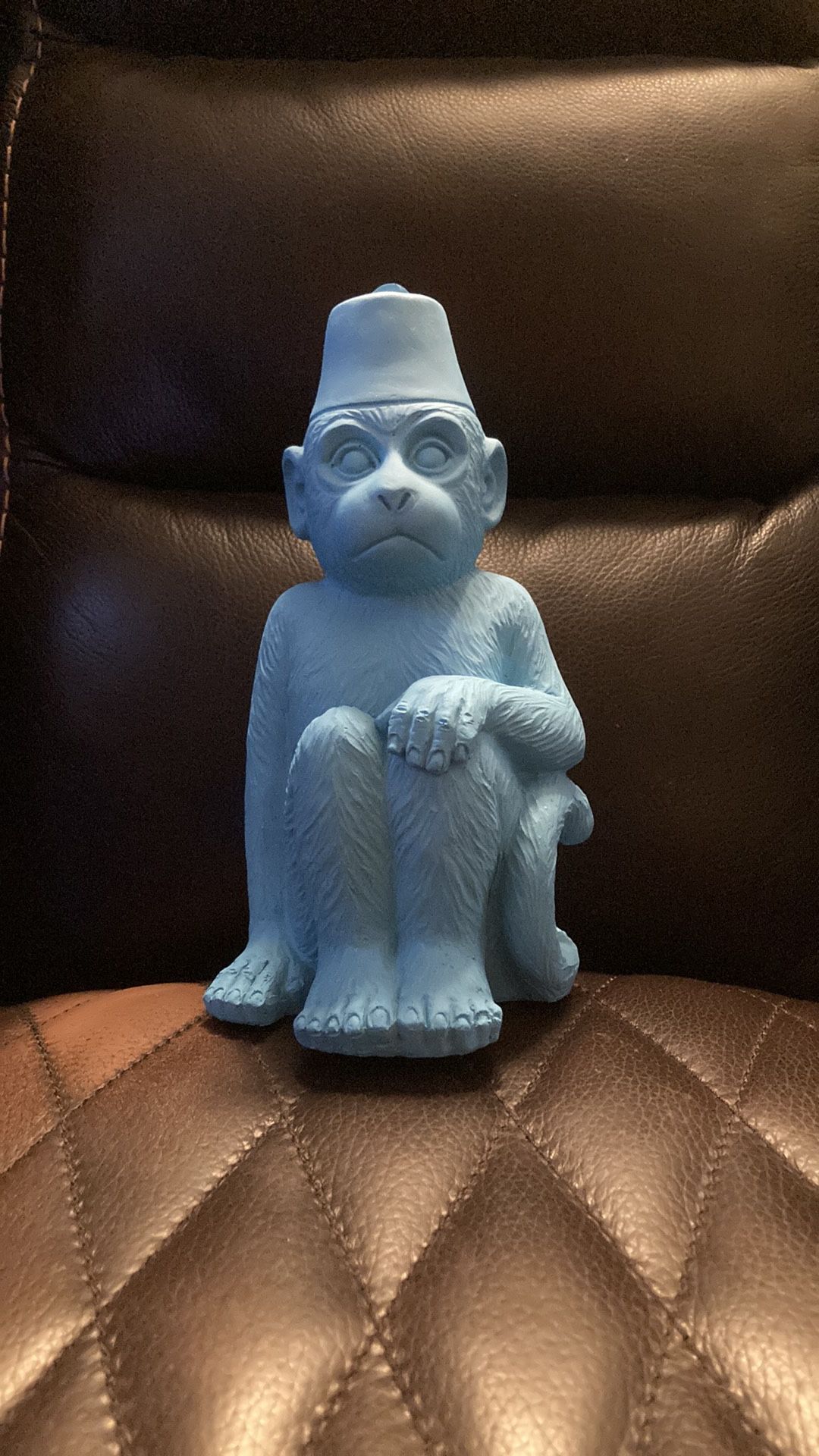Blue Monkey with fez